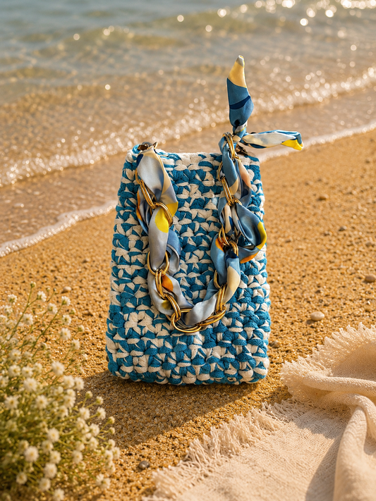 Pochette pour téléphone en crochet – Fait main