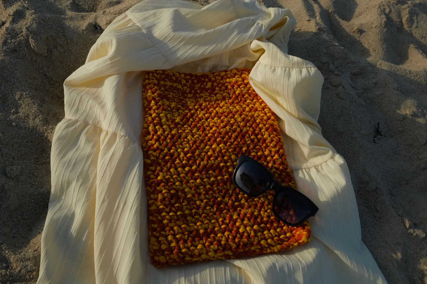Pochette d'ordinateur en crochet – Faits main
