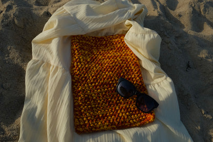 Pochette d'ordinateur en crochet – Faits main