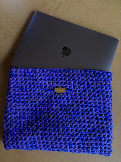 Pochette d'ordinateur en crochet - Fait main